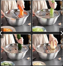 🥗 Colador Rallador Multifuncional de Acero Inoxidable 3 en 1