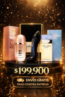 ✨ Kit Exclusivo de Perfumes Premium – 212 VIP Rosé, Good Girl& Light Blue ✨