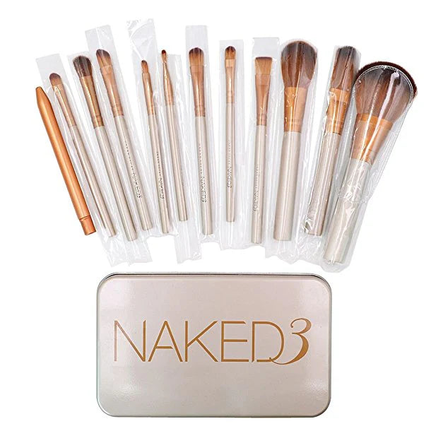 Set de 12 Brochas Naked 3 🎨✨