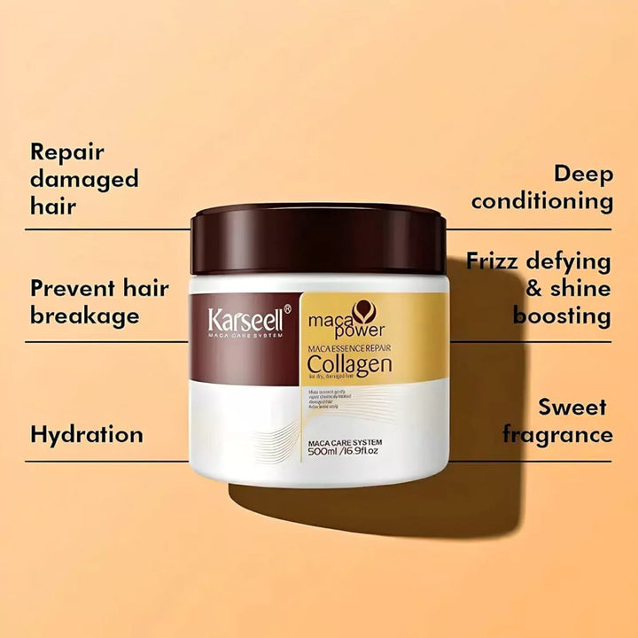 🌿💖 Combo Capilar Karseell – Hidratación y reparación total para tu cabello 💆‍♀️✨
