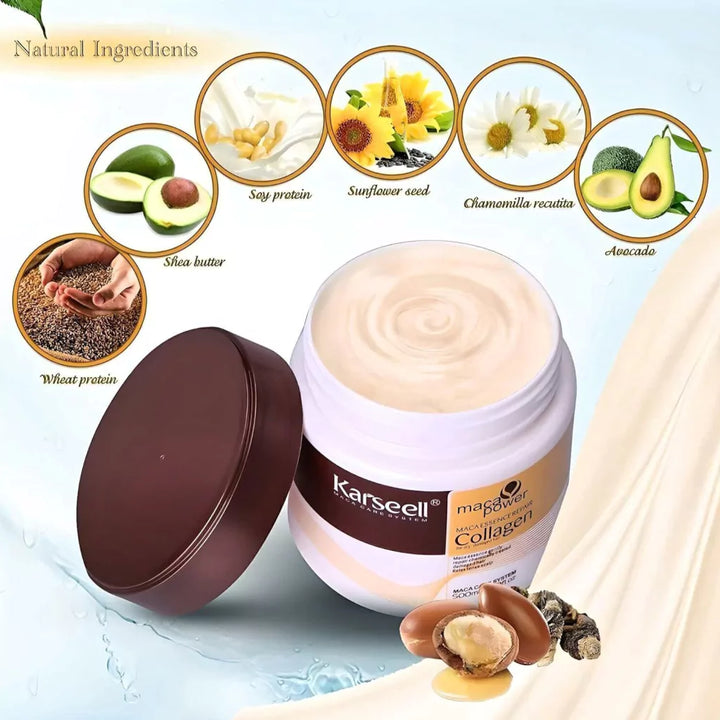 🌿💖 Combo Capilar Karseell – Hidratación y reparación total para tu cabello 💆‍♀️✨