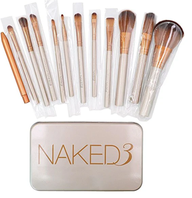 Set de 12 Brochas Naked 3 🎨✨