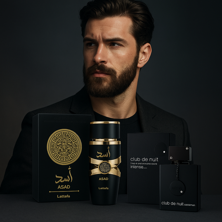 🛒💛Combo 3 Perfumes + Perfumero Recargable (Caballero)