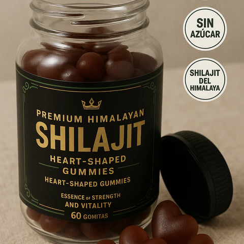 Shilajit Premium Himalayan (Gomitas en Forma de Corazón)