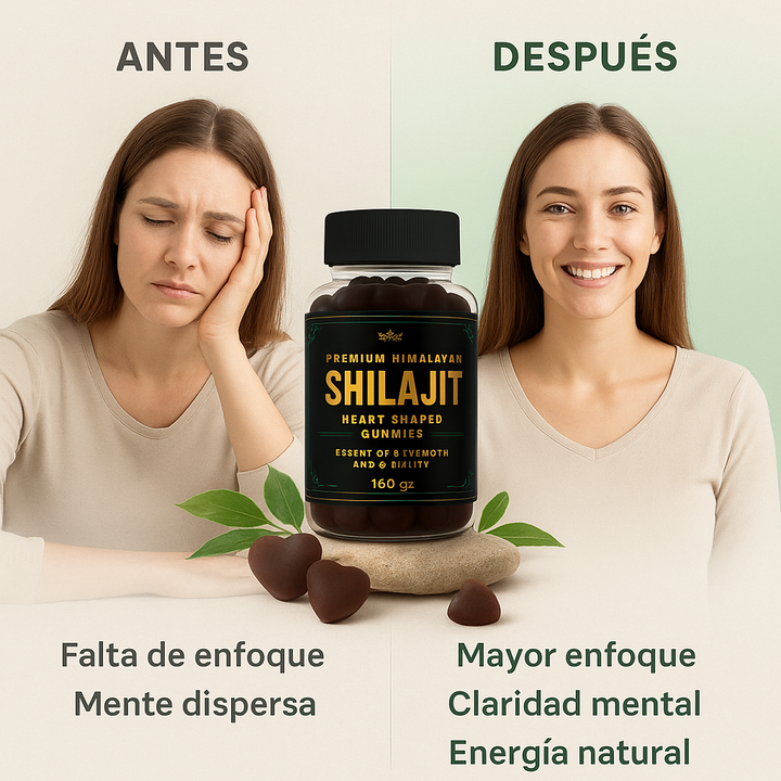 Shilajit Premium Himalayan (Gomitas en Forma de Corazón)