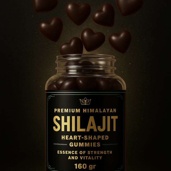 Shilajit Premium Himalayan (Gomitas en Forma de Corazón)