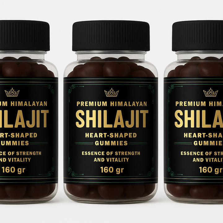 Shilajit Premium Himalayan (Gomitas en Forma de Corazón)
