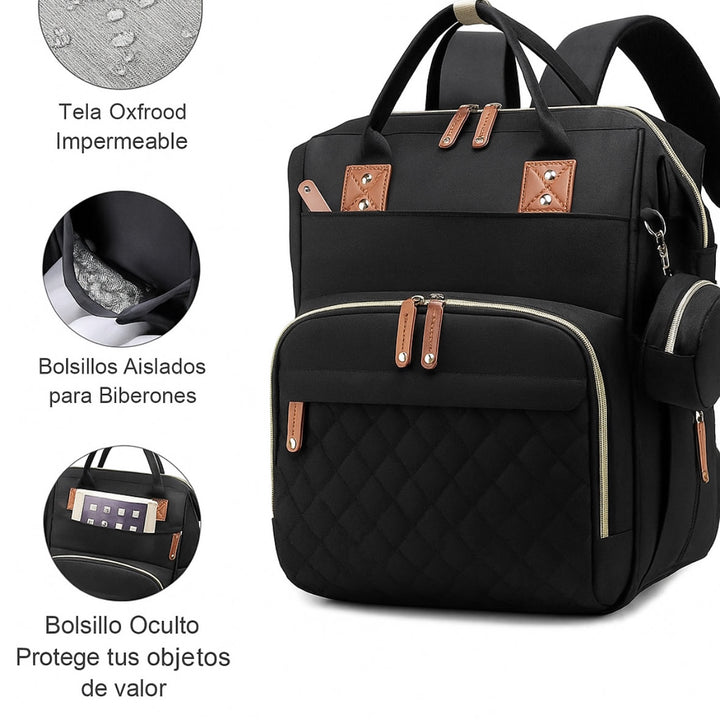 🍼✨ Bolso Pañalera con USB