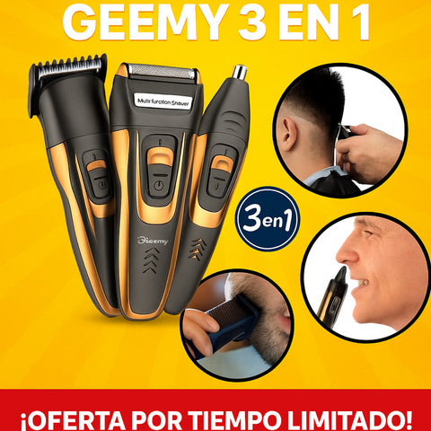 MAQUINA AFEITADORA GEEMY 3 EN 1