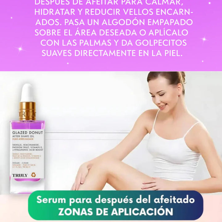🌿 TRULY GLAZED DONUT AFTER SHAVE OIL – 60ML // 2 por el precio de 1