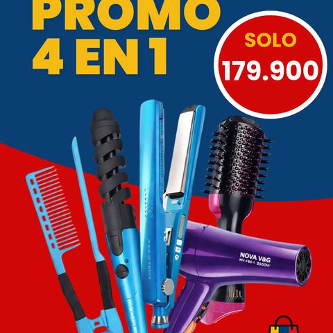 🔥 COMBO SECADOR PROFESIONAL NOVA + REMINGTON + CEPILLO ONE STEP 3 EN 1