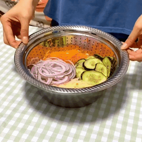 🥗 Colador Rallador Multifuncional de Acero Inoxidable 3 en 1