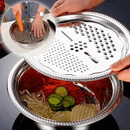 🥗 Colador Rallador Multifuncional de Acero Inoxidable 3 en 1