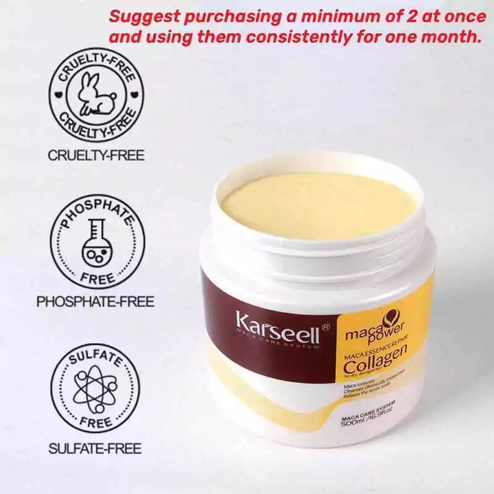 🌿💖 Combo Capilar Karseell – Hidratación y reparación total para tu cabello 💆‍♀️✨